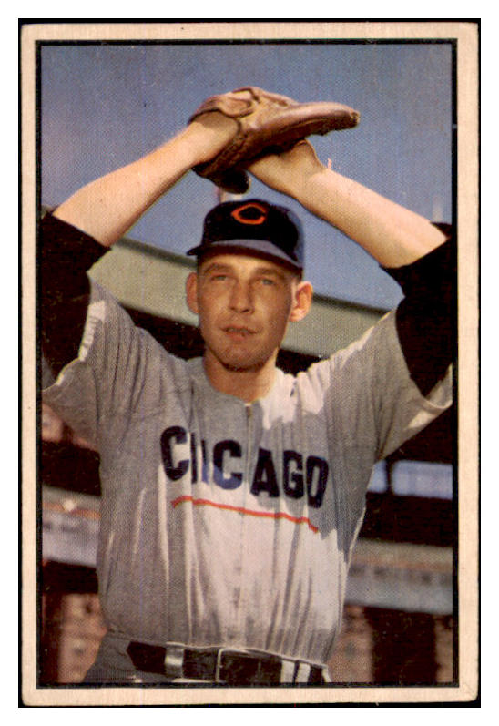 1953 Bowman Color Baseball #071 Paul Minner Cubs VG-EX 452057