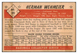 1953 Bowman Color Baseball #023 Herman Wehmeier Reds VG-EX 452079