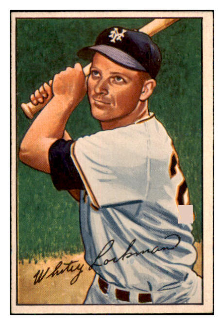 1952 Bowman Baseball #038 Whitey Lockman Giants EX-MT 452107