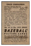 1952 Bowman Baseball #041 Chico Carrasquel White Sox EX-MT 452109