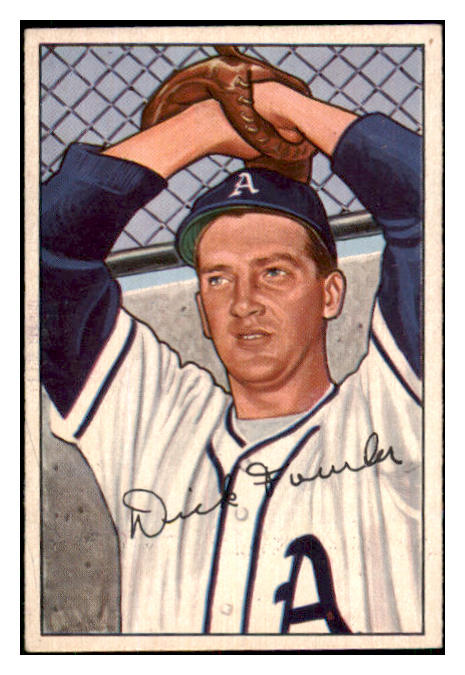 1952 Bowman Baseball #190 Dick Fowler A's EX-MT 452174