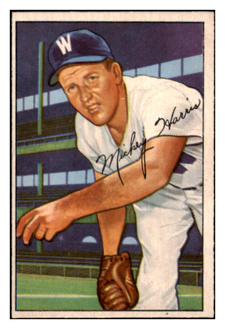 1952 Bowman Baseball #135 Mickey Harris Senators EX-MT 452188