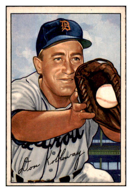 1952 Bowman Baseball #091 Don Kolloway Tigers EX-MT 452205