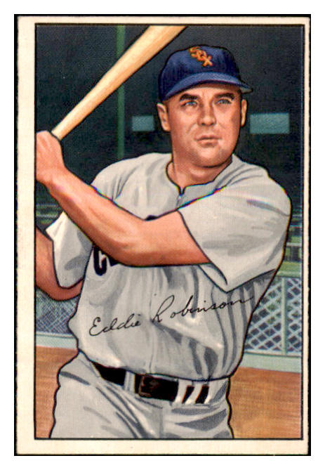 1952 Bowman Baseball #077 Eddie Robinson White Sox EX-MT 452222
