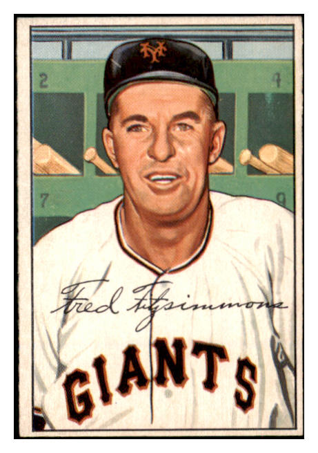1952 Bowman Baseball #234 Fred Fitzsimmons Giants NR-MT 452229