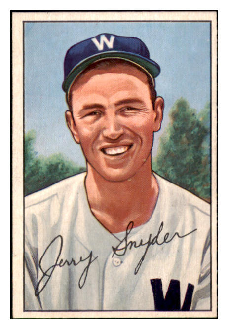 1952 Bowman Baseball #246 Jerry Snyder Senators NR-MT 452232