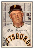 1952 Bowman Baseball #155 Billy Meyer Pirates NR-MT 452244