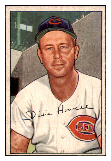 1952 Bowman Baseball #222 Dixie Howell Reds EX-MT 452272