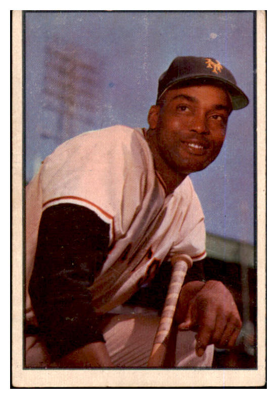 1953 Bowman Color Baseball #051 Monte Irvin Giants VG 452292