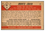 1953 Bowman Color Baseball #051 Monte Irvin Giants VG 452292