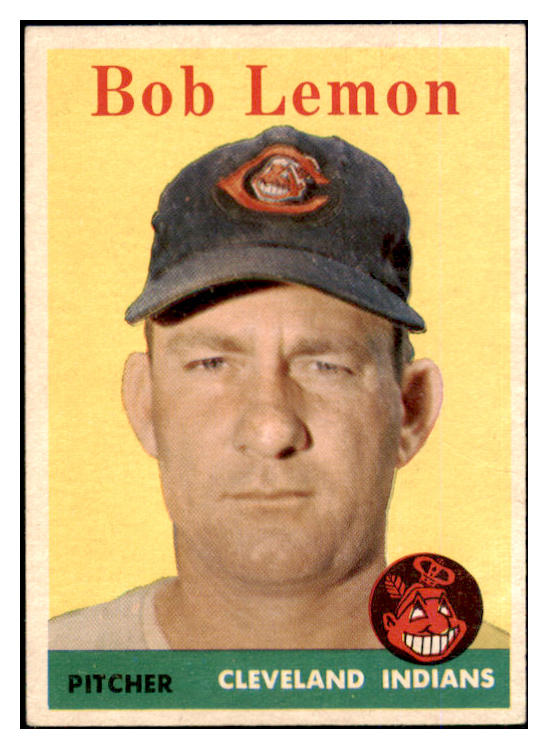 1958 Topps Baseball #002 Bob Lemon Indians VG-EX 452309
