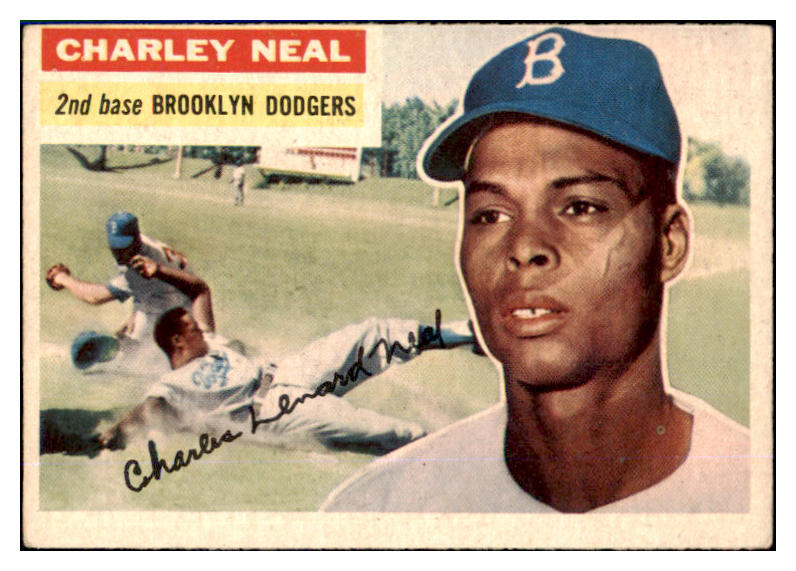 1956 Topps Baseball #299 Charlie Neal Dodgers VG-EX 452318