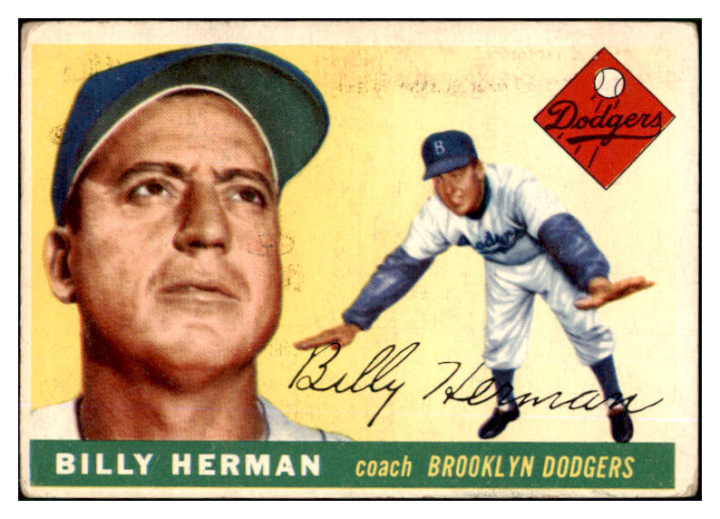 1955 Topps Baseball #019 Billy Herman Dodgers VG-EX 452332