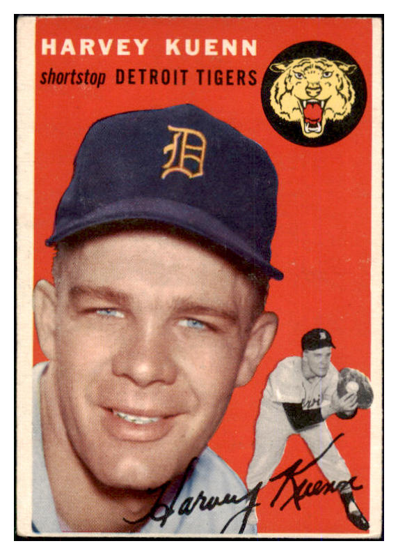 1954 Topps Baseball #025 Harvey Kuenn Tigers VG-EX 452334