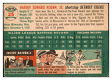 1954 Topps Baseball #025 Harvey Kuenn Tigers VG-EX 452334