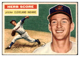 1956 Topps Baseball #140 Herb Score Indians VG-EX Gray 452359