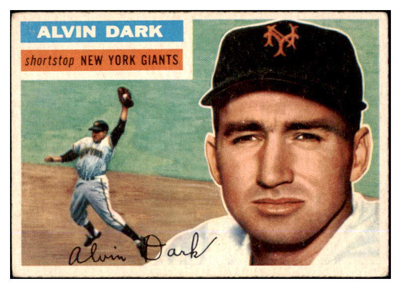 1956 Topps Baseball #148 Alvin Dark Giants VG-EX Gray 452360