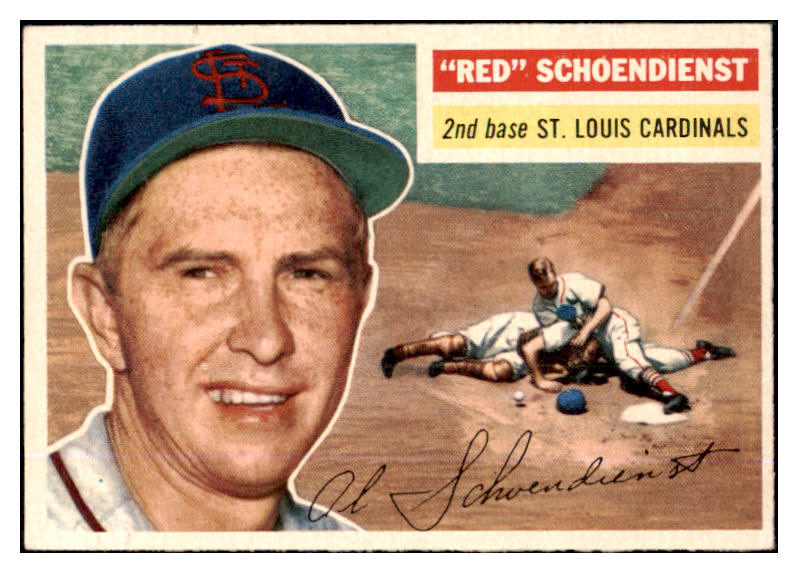 1956 Topps Baseball #165 Red Schoendienst Cardinals VG-EX Gray 452361