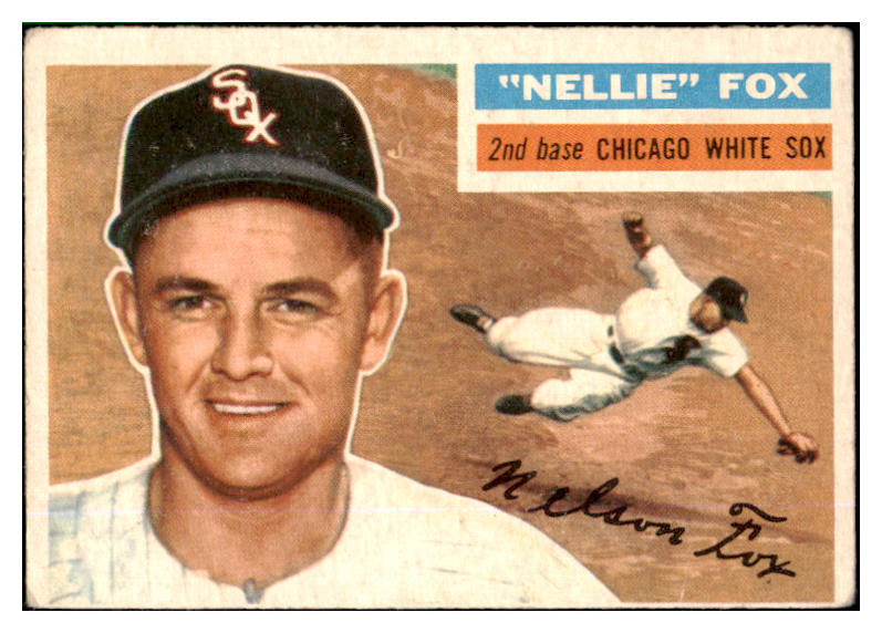 1956 Topps Baseball #118 Nellie Fox White Sox VG-EX Gray 452362