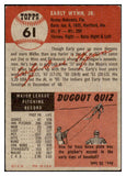 1953 Topps Baseball #061 Early Wynn Indians VG-EX 452365
