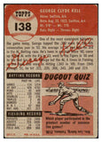 1953 Topps Baseball #138 George Kell Red Sox VG-EX 452366