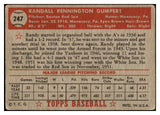 1952 Topps Baseball #247 Randy Gumpert Red Sox GD-VG 452400