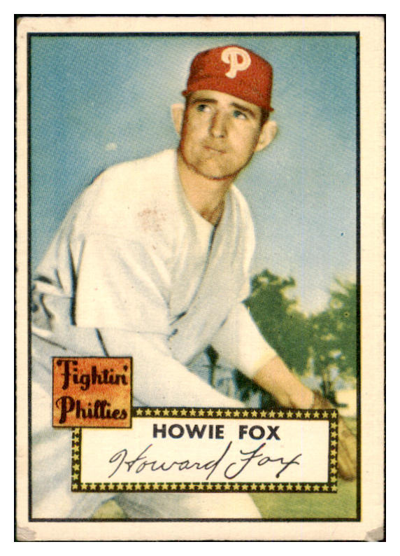 1952 Topps Baseball #209 Howie Fox Phillies Good 452404