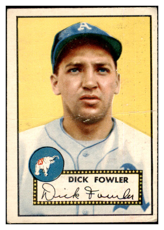 1952 Topps Baseball #210 Dick Fowler A's Good 452405