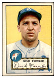 1952 Topps Baseball #210 Dick Fowler A's Good 452405