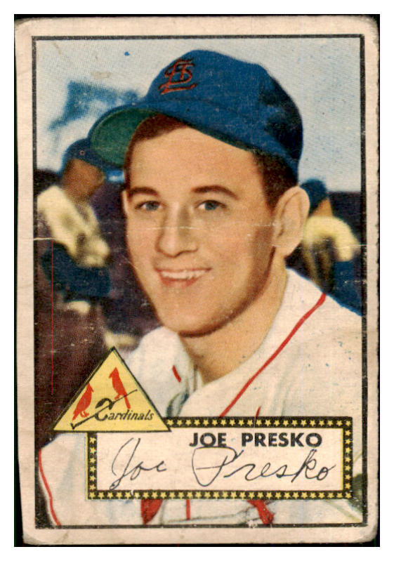 1952 Topps Baseball #220 Joe Presko Cardinals Good 452408