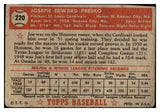 1952 Topps Baseball #220 Joe Presko Cardinals Good 452408