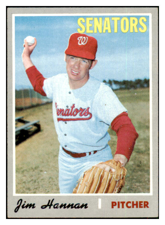 1970 Topps Baseball #697 Jim Hannan Senators EX 452427