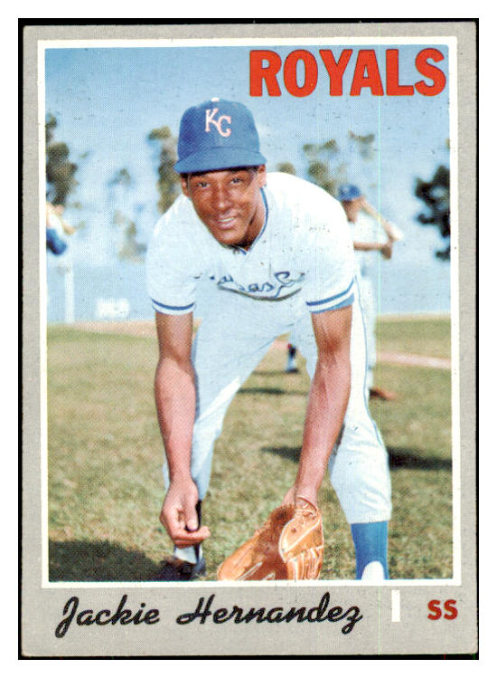 1970 Topps Baseball #686 Jackie Hernandez Royals EX 452431