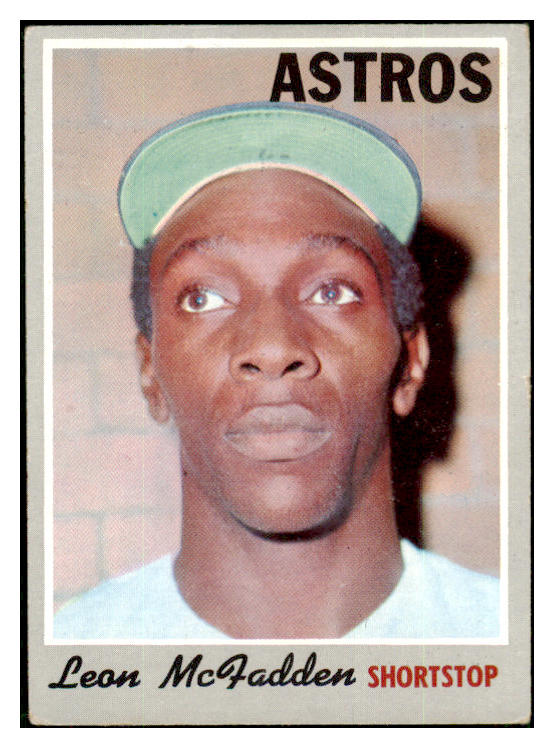 1970 Topps Baseball #672 Leon McFadden Astros VG-EX 452443