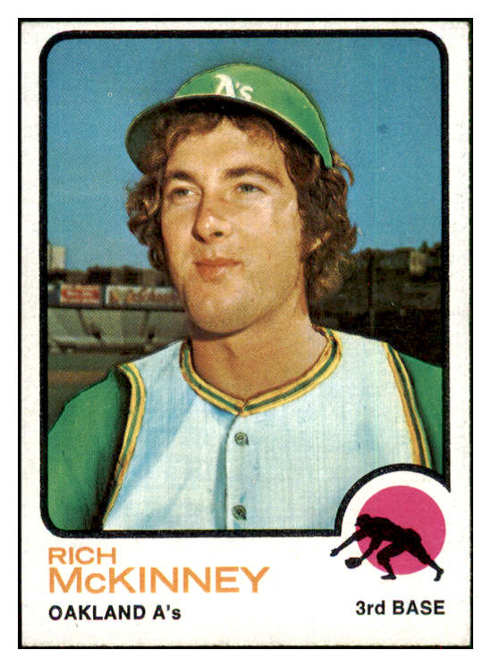 1973 Topps Baseball #587 Rich McKinney A's EX-MT 452508