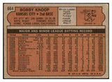 1972 Topps Baseball #664 Bobby Knoop Royals GD-VG 452546