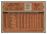 1972 Topps Baseball #773 Ron Brand Expos VG 452561