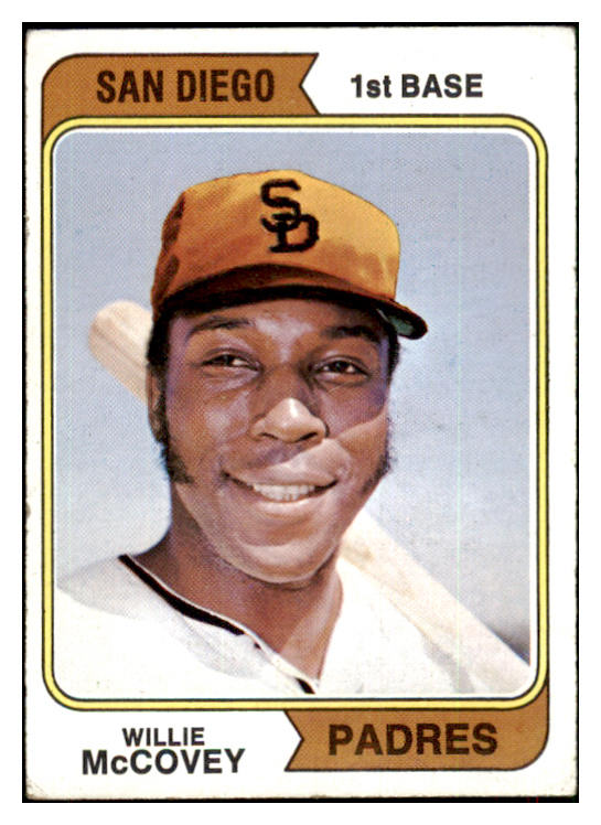 1974 Topps Baseball #250 Willie McCovey Padres VG-EX 452584