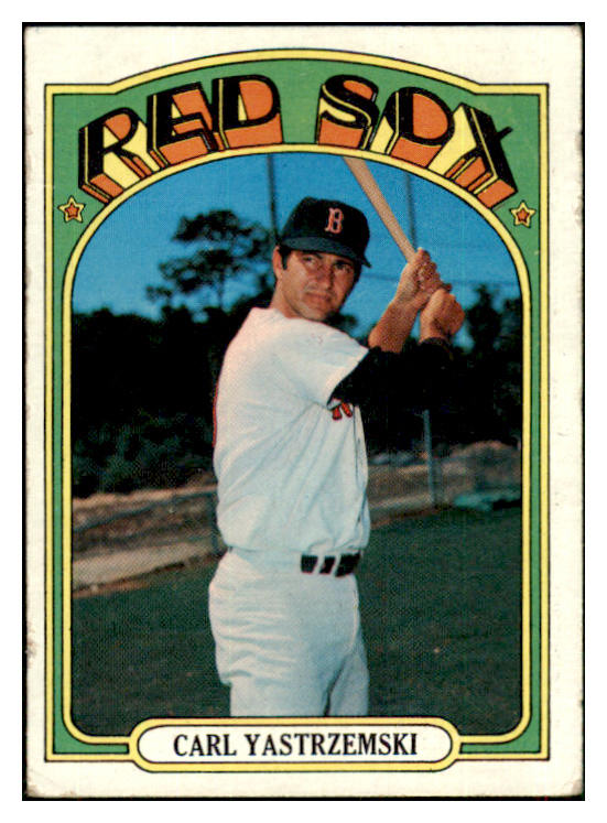 1972 Topps Baseball #037 Carl Yastrzemski Red Sox GD-VG ink back 452599