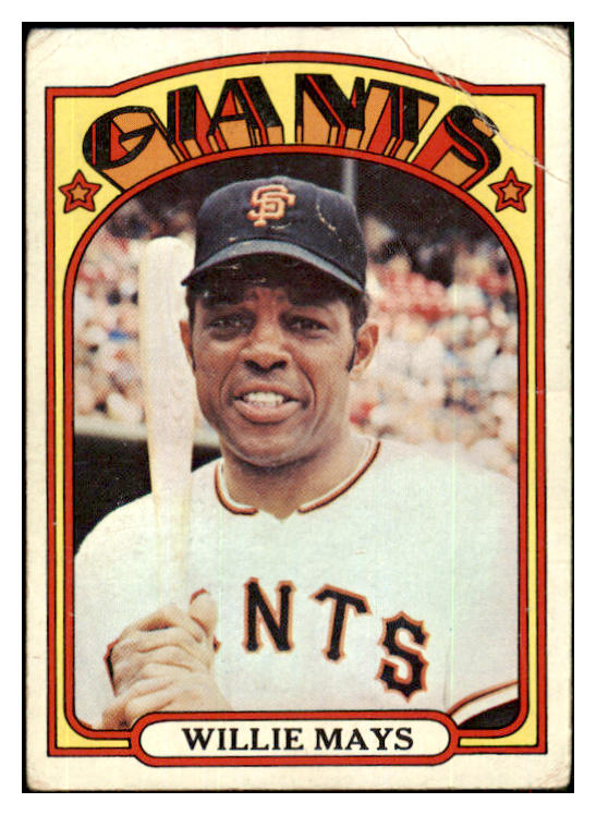 1972 Topps Baseball #049 Willie Mays Giants GD-VG 452601