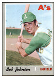 1970 Topps Baseball #693 Bob Johnson A's EX 452612