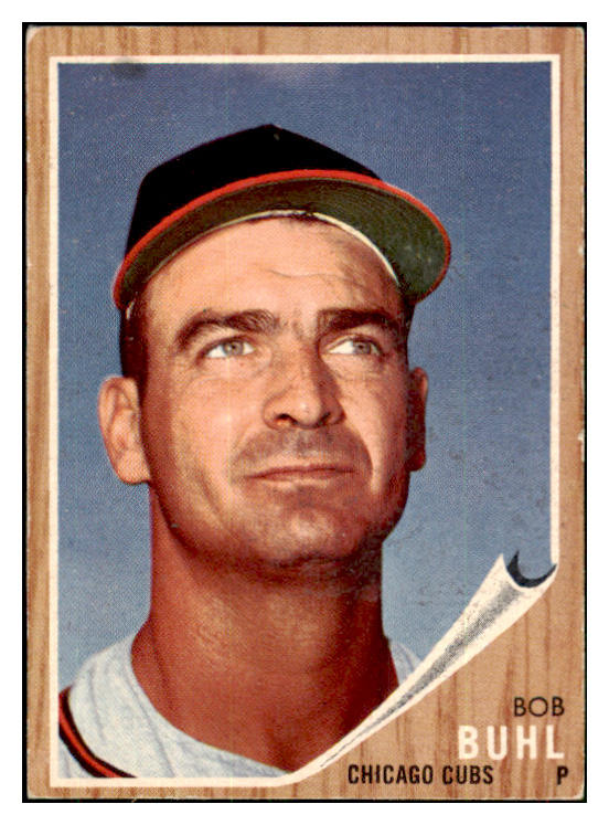1962 Topps Baseball #458 Bob Buhl Cubs EX No Emblem 452667