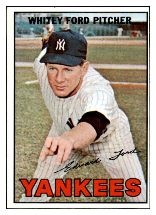 1967 Topps Baseball #005 Whitey Ford Yankees EX 452671