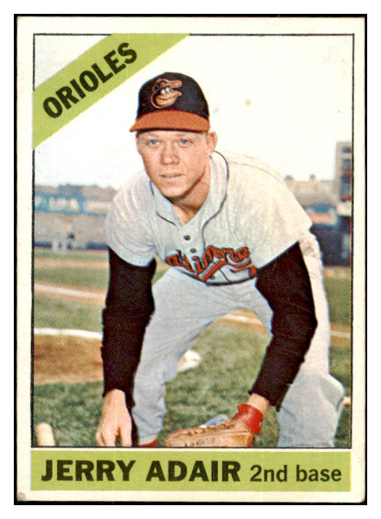 1966 Topps Baseball #533 Jerry Adair Orioles EX 452698