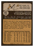 1973 Topps Baseball #564 Mike Thompson Rangers NR-MT 452753