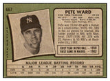 1971 Topps Baseball #667 Pete Ward Yankees VG-EX 452818
