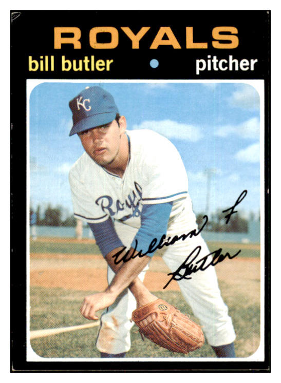 1971 Topps Baseball #681 Bill Butler Royals EX 452821