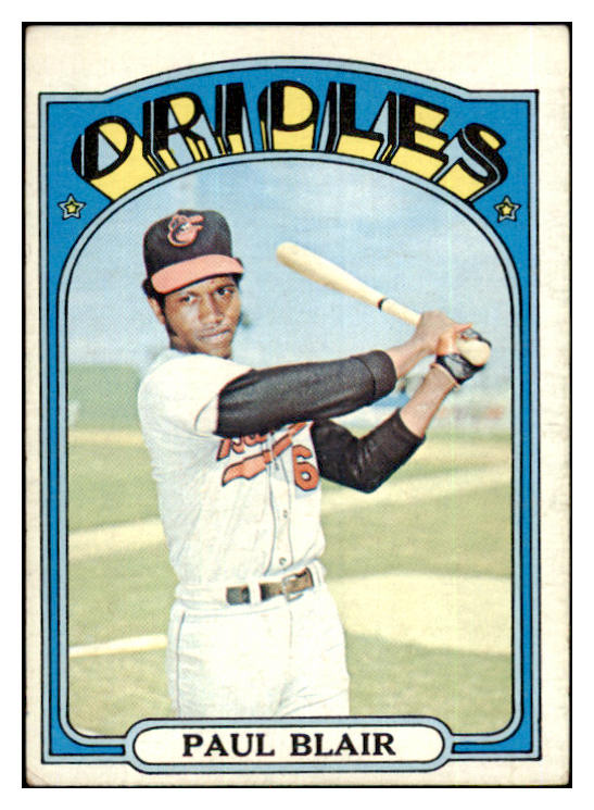 1972 Topps Baseball #660 Paul Blair Orioles EX 452840