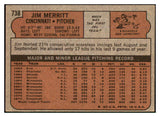 1972 Topps Baseball #738 Jim Merritt Reds EX 452853