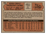 1972 Topps Baseball #768 Denny Doyle Phillies EX 452857